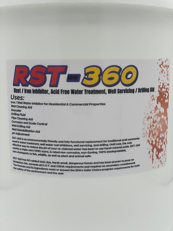 RST-360 - Rust Iron Well Water Inhibitor 5 Gallon Pail