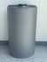 35GAL-GR 35-gallon gray polyethylene chemical feed tank with 4-inch black screw cap, flat pump-mountable top