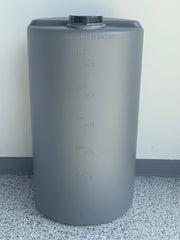 35GAL-GR - 35 Gallon Poly Gray Chemical Feed Tank (Pump Mountable)