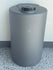15GAL-GR 15-gallon gray polyethylene chemical feed tank with 4-inch black screw cap, flat pump-mountable top